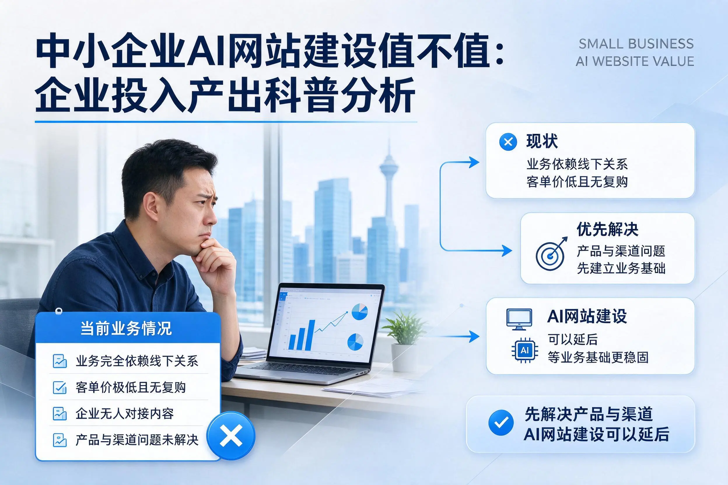 中小企业AI网站建设值不值：韶关企业投入产出科普分析