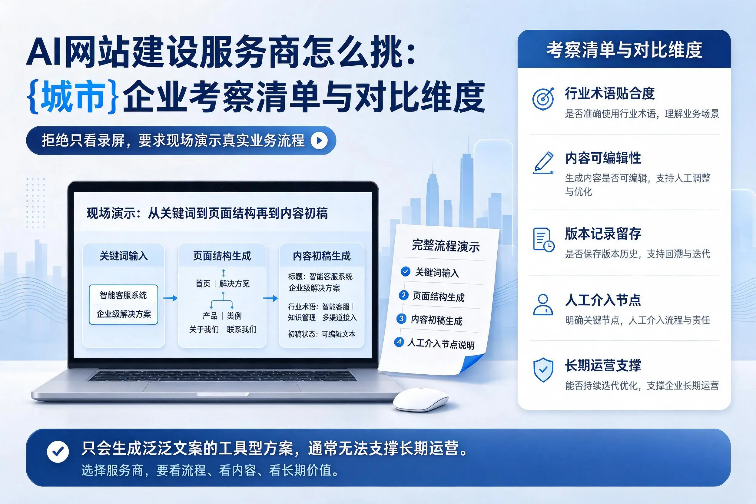 AI网站建设服务商怎么挑：韶关企业考察清单与对比维度