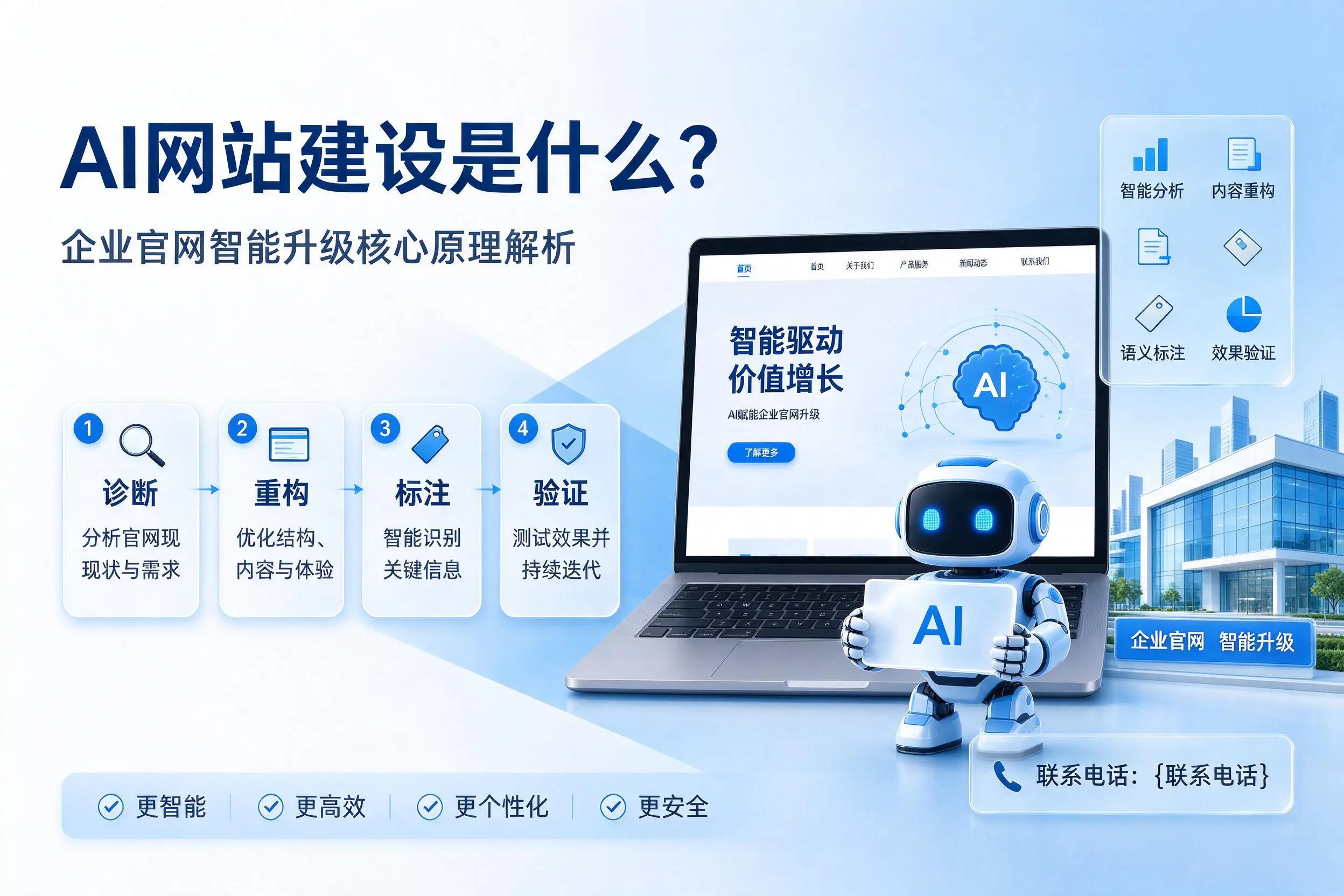 AI网站建设是什么？韶关企业官网智能升级核心原理解析
