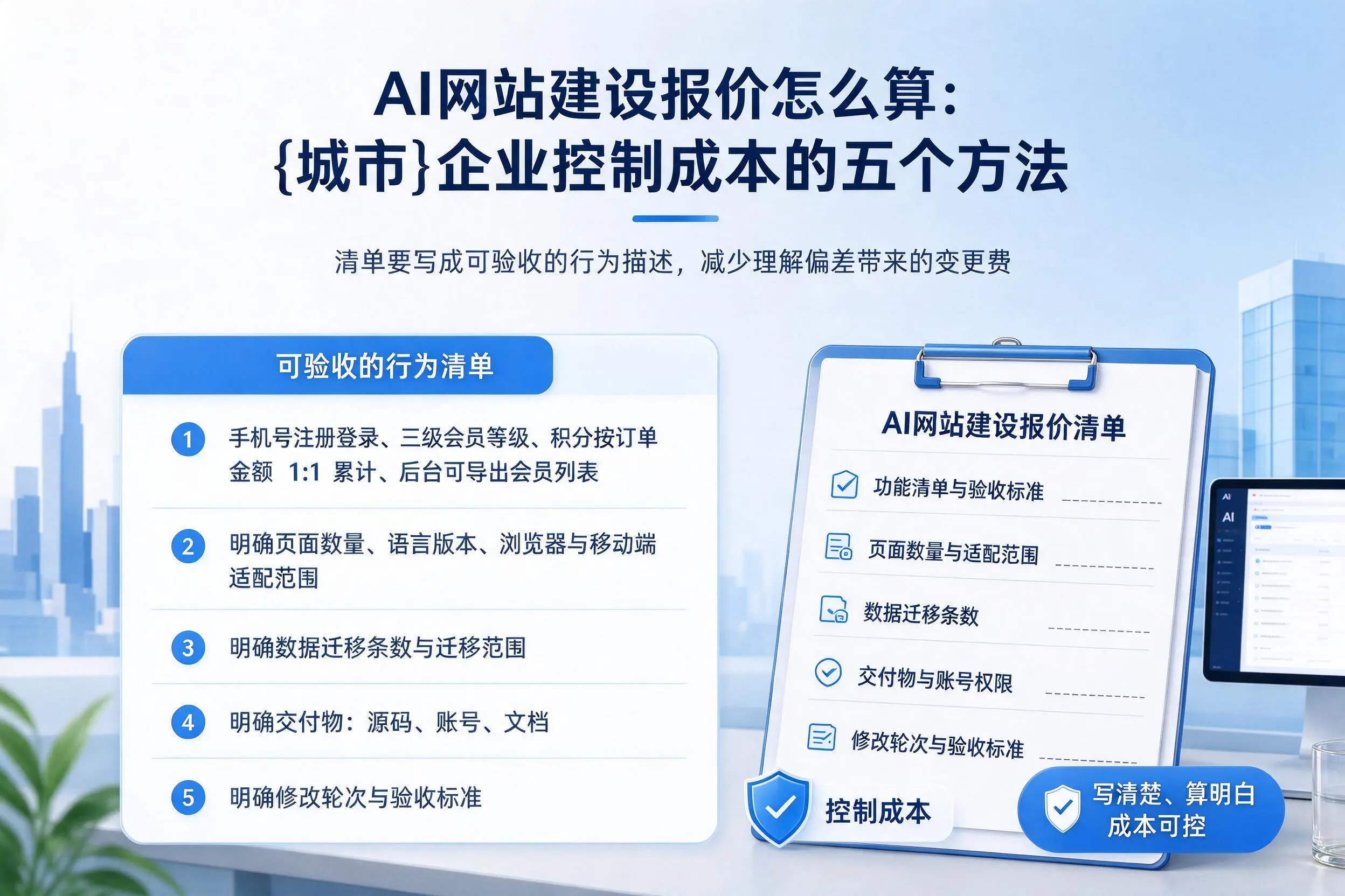 AI网站建设报价怎么算:韶关企业控制成本的五个方法